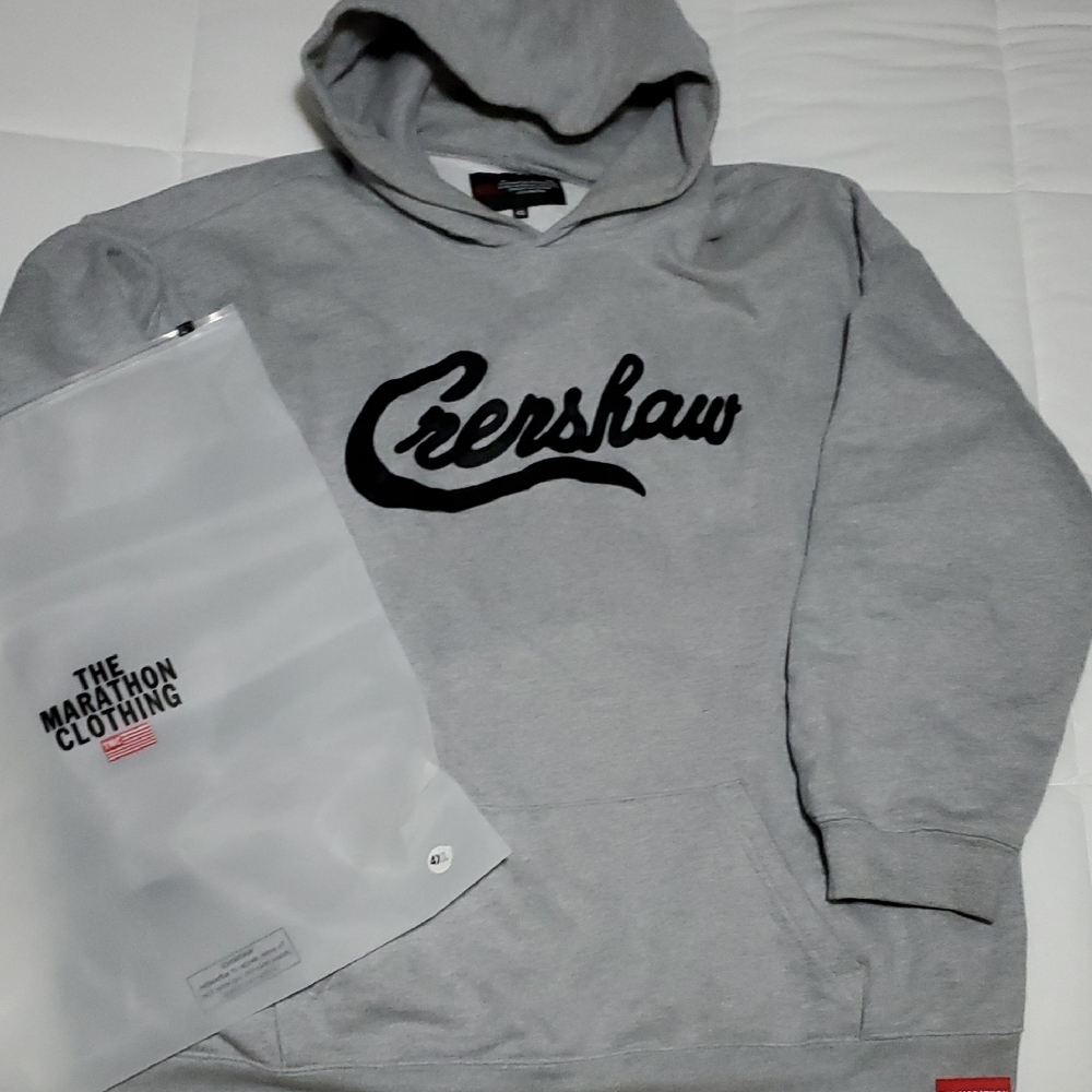 The Marathon Clothing Gray Crenshaw Hoodie